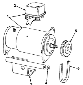 Generator And Connections 154 And 185 Diagram and Parts List for CUB185  Cub Cadet Lawn Tractor
